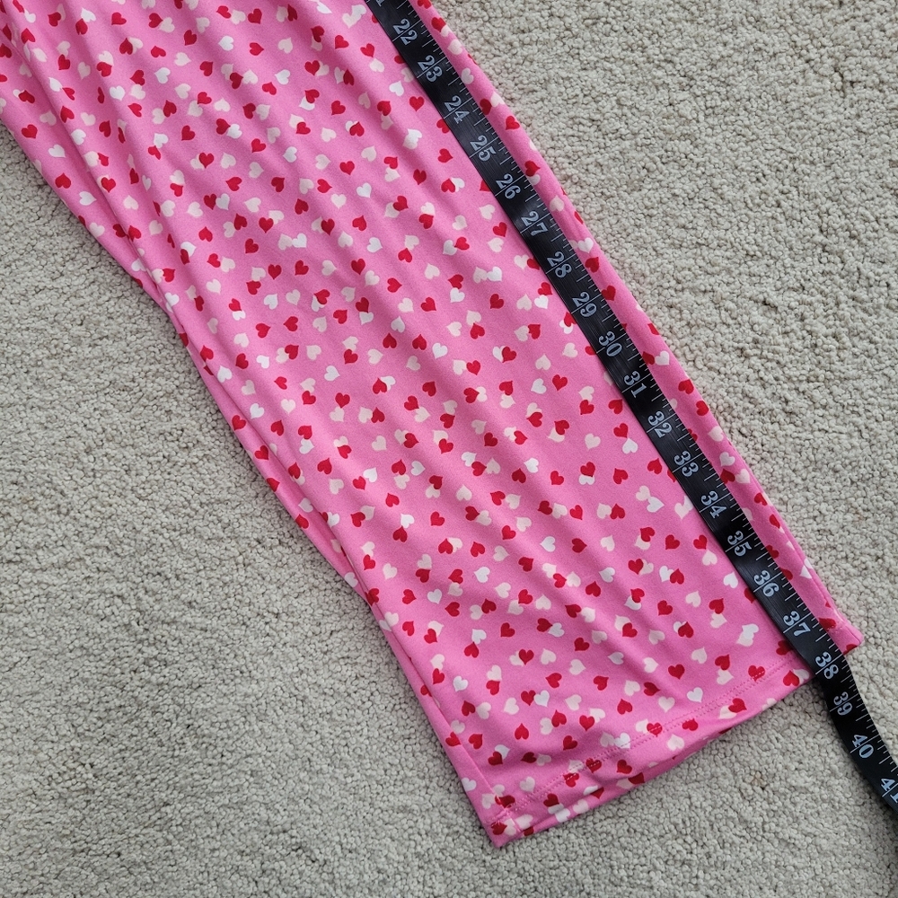 NWOT Kate Spade New York Pink Heart Long Sleeve Pajama Set Size S - Picture 6 of 9